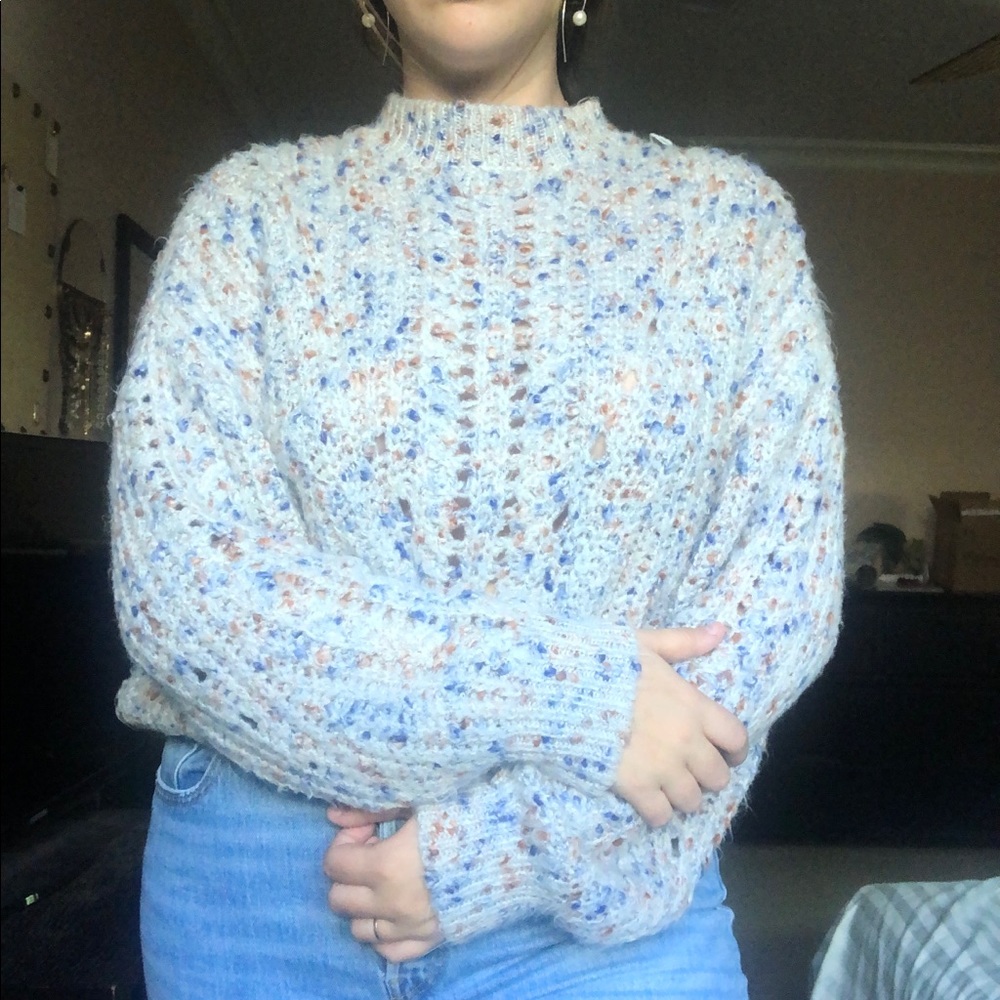 multicolored turtleneck